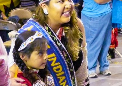 Miss Indian World with child