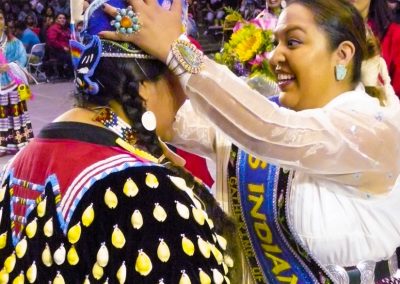 Miss Indian World being crowned