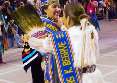 Miss Indian World being crowned