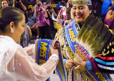 Miss Indian World being crowned