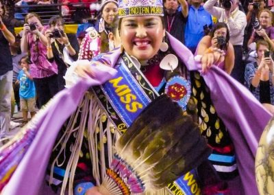 Miss Indian World being crowned