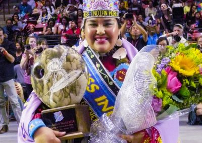 Miss Indian World smiling