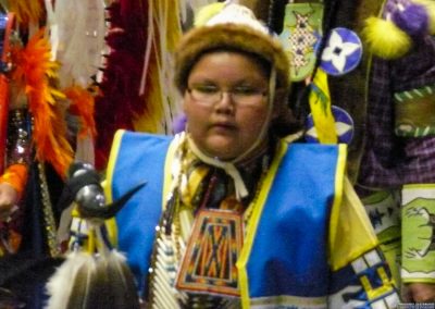 boy in crowd