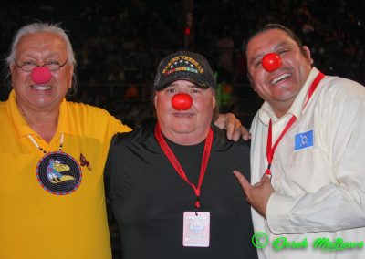 men with clown noses