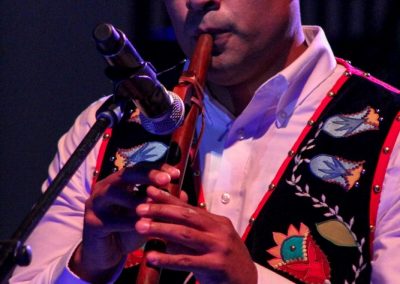Man playing flute