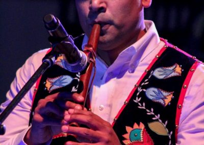 Man playing flute