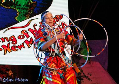 Woman with Hoops