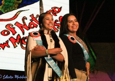 Miss Indian World Contestants Waving