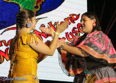 Miss Indian World Contestants Waving