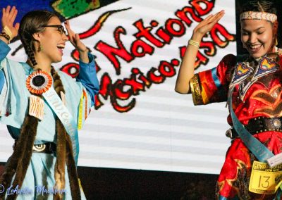 Miss Indian World Contestants Waving