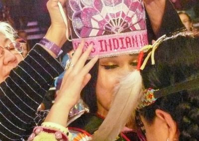 Miss Indian world being crowned