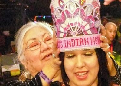 Miss Indian world being crowned