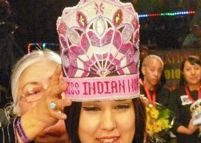 Miss Indian world being crowned