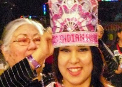 Miss Indian world being crowned