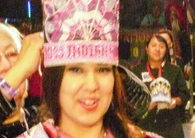 Miss Indian world being crowned