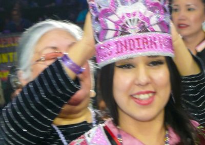 Miss Indian world being crowned