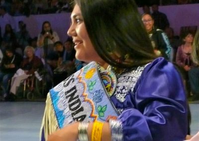 Miss Indian World being crowned