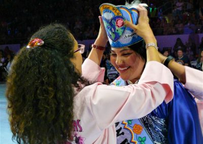 Miss Indian World being crowned