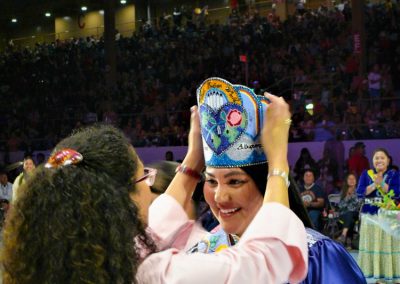 Miss Indian World being crowned