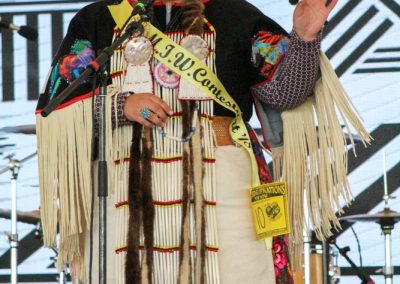 Miss Indian World contestant talking