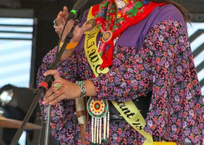 Miss Indian World contestant talking