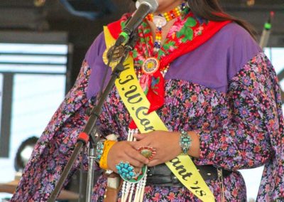 Miss Indian World contestant talking