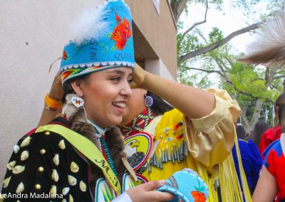 Miss Indian World contestant talking