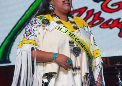 Miss Indian World contestant talking