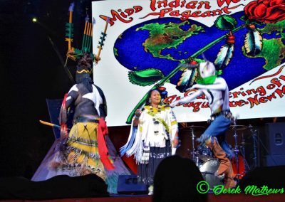 Miss Indian World contestant talking