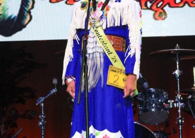 Miss Indian World contestant talking