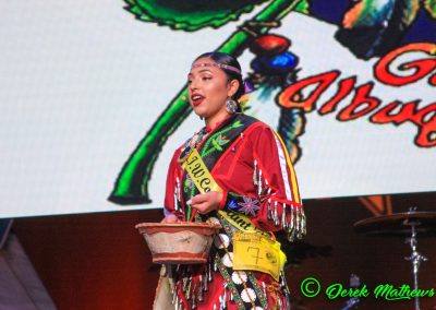 Miss Indian World contestant talking