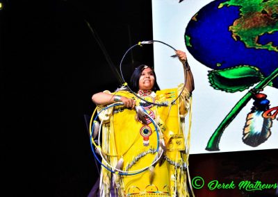 Miss Indian World contestant talking