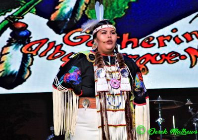 Miss Indian World contestant talking