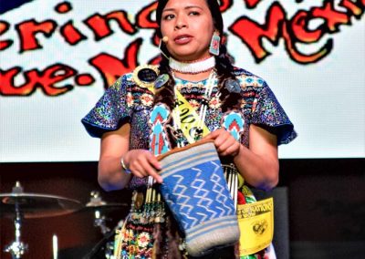 Miss Indian World contestant talking