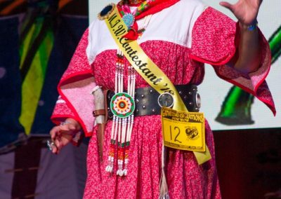 Miss Indian World contestant talking