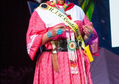 Miss Indian World contestant talking