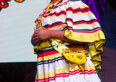 Miss Indian World contestant talking