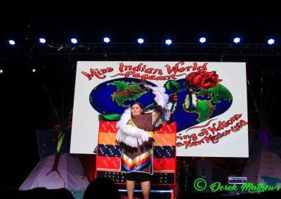 Miss Indian World contestant talking