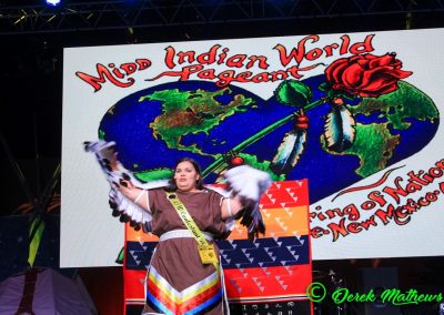 Miss Indian World contestant talking