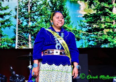 Miss Indian World contestant talking