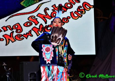 Miss Indian World contestant talking