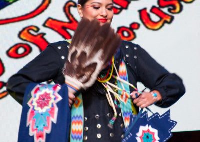 Miss Indian World contestant talking