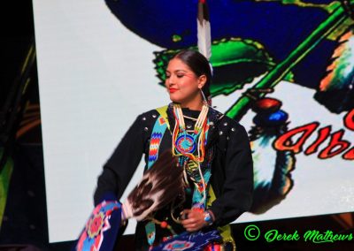 Miss Indian World contestant talking