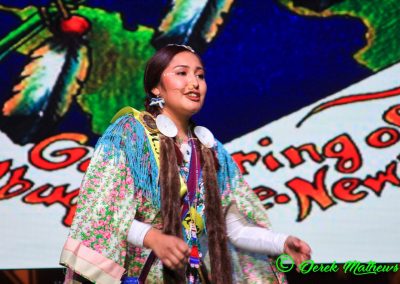 Miss Indian World contestant talking