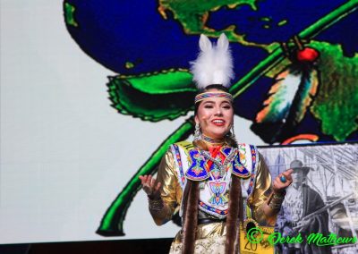 Miss Indian World contestant talking