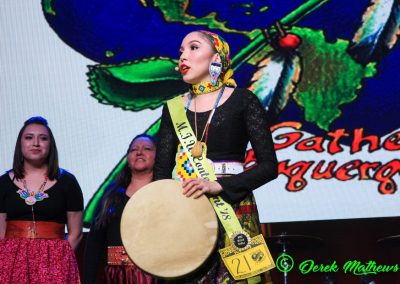 Miss Indian World contestant talking