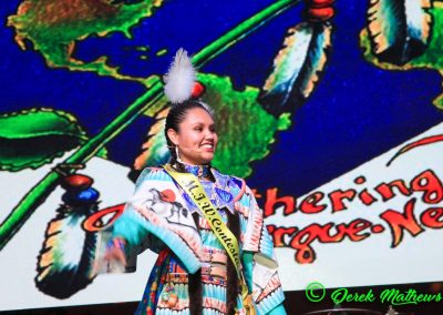 Miss Indian World contestant talking