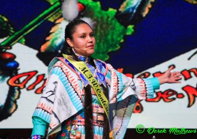 Miss Indian World contestant talking