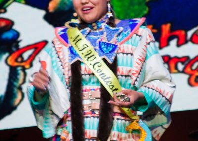 Miss Indian World contestant talking