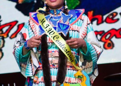 Miss Indian World contestant talking